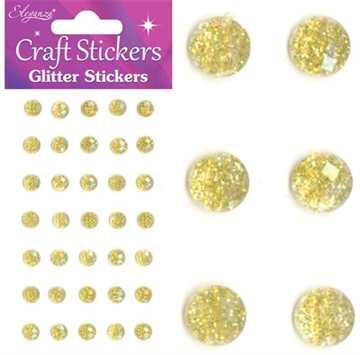 Sticker Guld Glitter